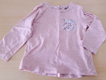 T-shirt fille manches longues 18-24 mois - Tape à l'oeil