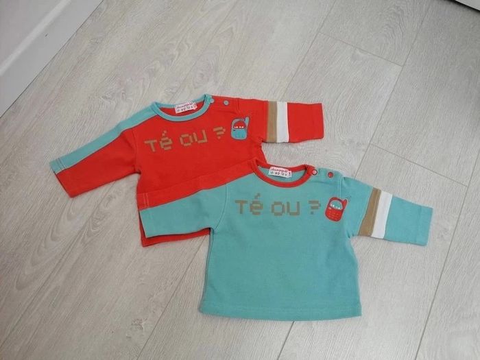 Lot de 2 Hauts La Compagnie des petits 3 mois
