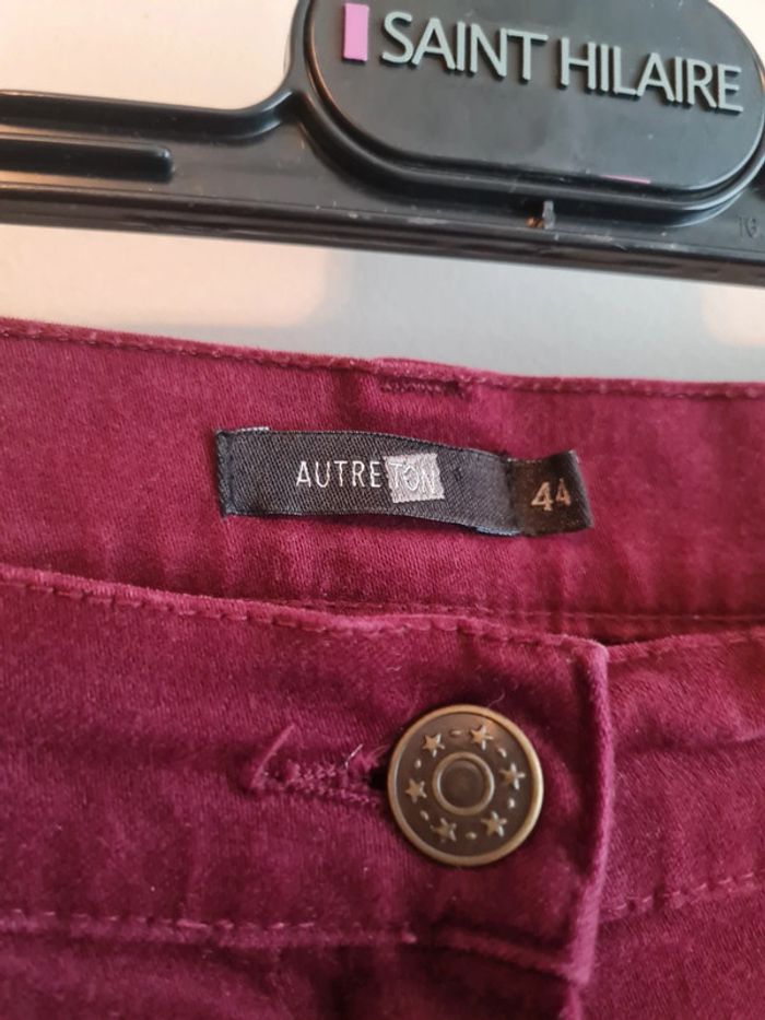 Pantalon bordeaux AutreTon taille 44 - photo numéro 2