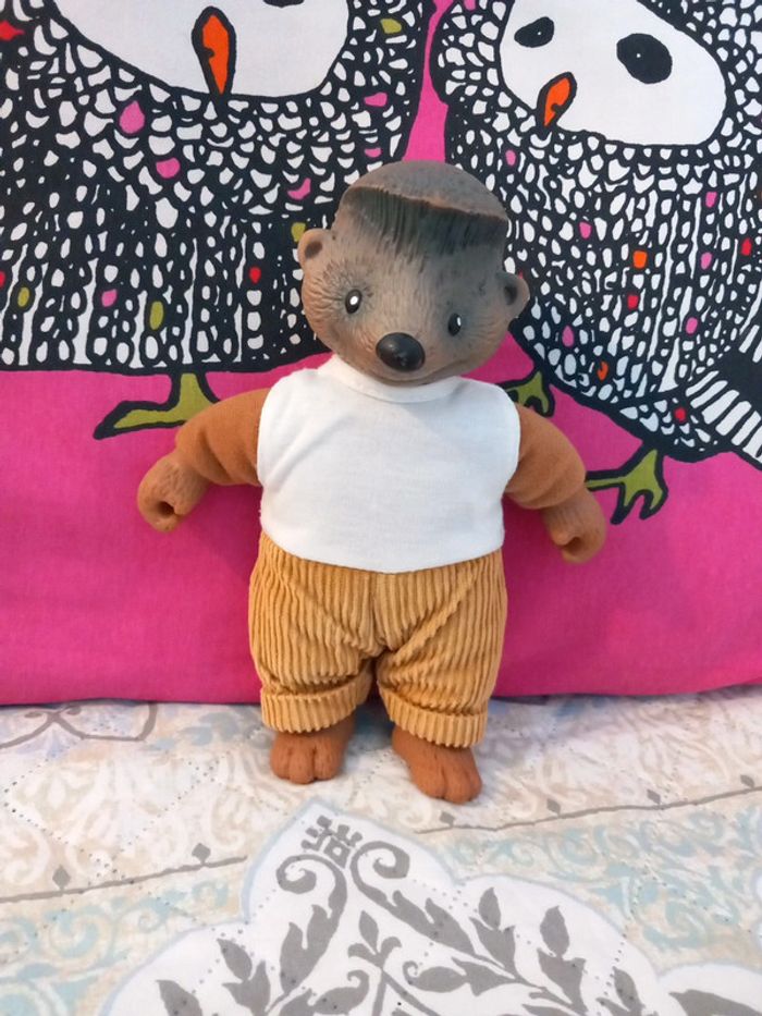 Peluche poupée hérisson copain de la foret berchet 20cm - photo numéro 2