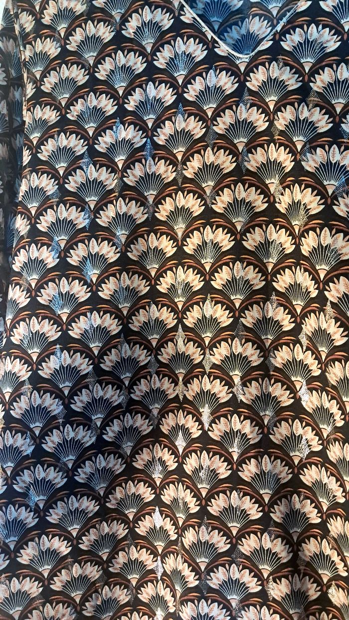 Robe fluide imprimée éventails – By One - photo numéro 4