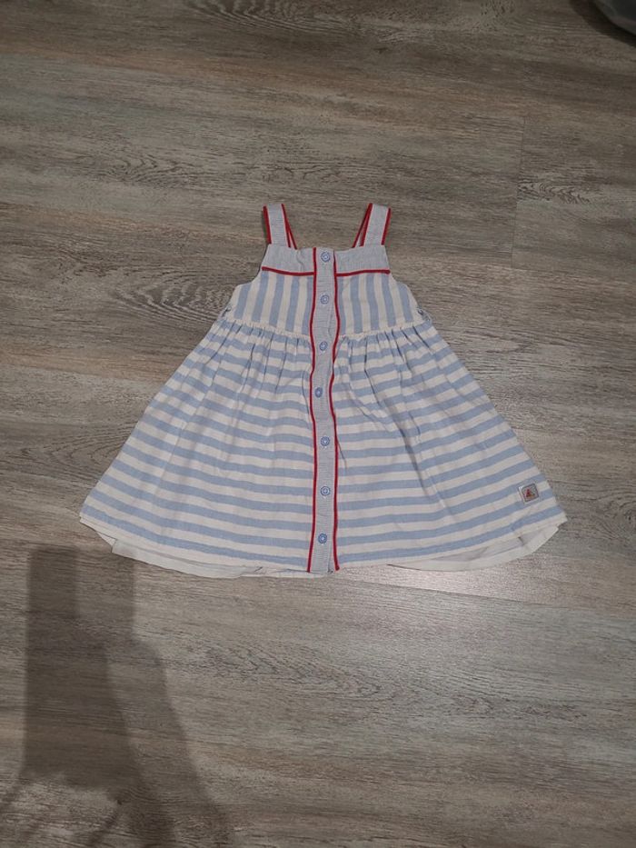 Robe marinière bleu et blanc