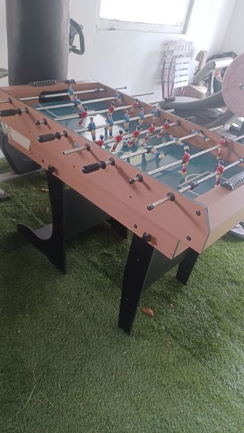 Table de jeux multifonction babyfoot riley england très bon état  table de billard pi ng ping