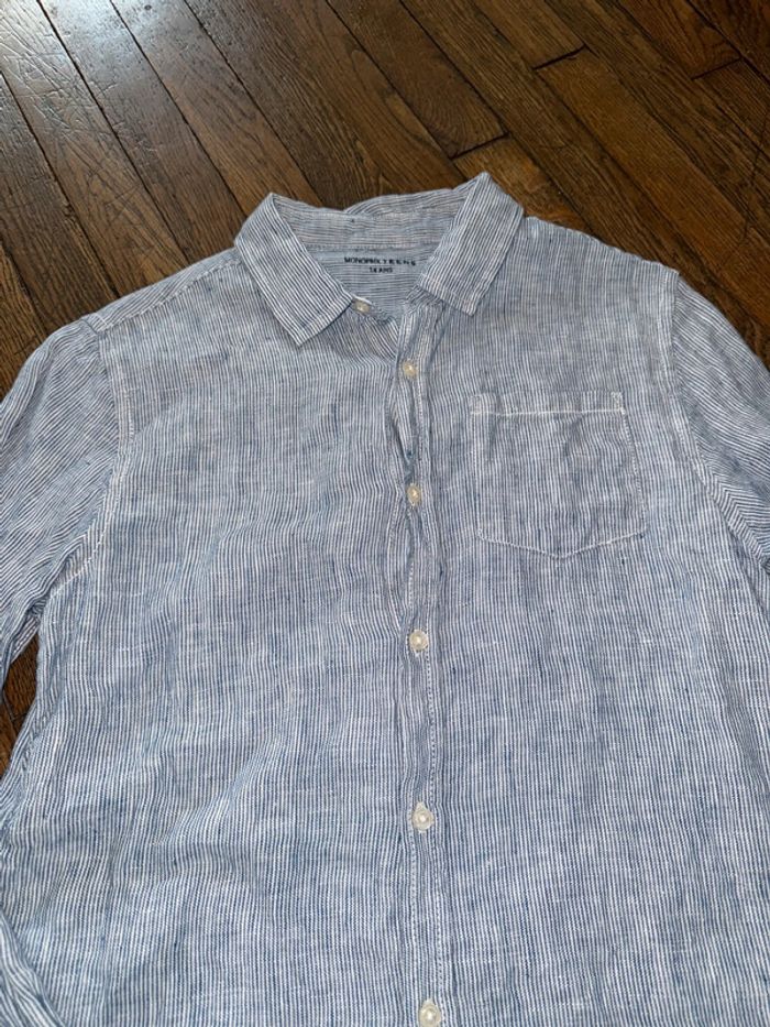Chemise en lin Monoprix 14 ans - photo numéro 2
