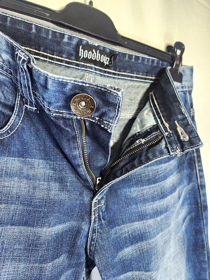 Jean Homme Hoodboyz Bleu Marine - Hip-Hop Streetstyle Vintage - Taille 40 (W30) - photo numéro 4