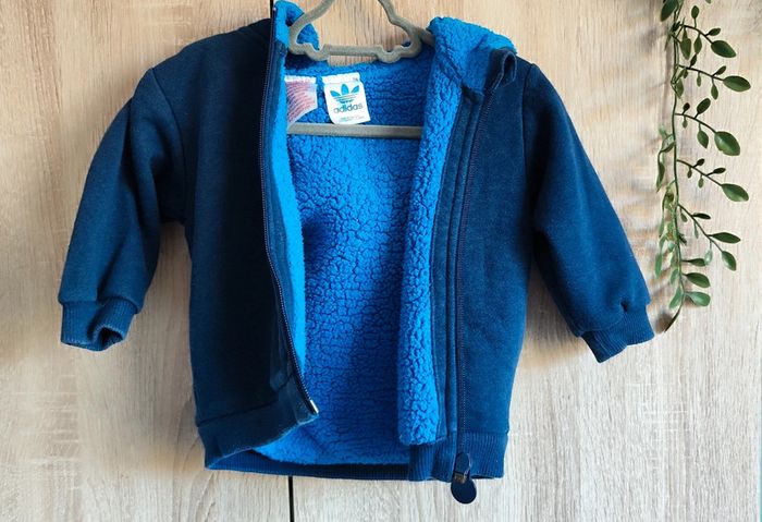 Gilet zippé fourré Adidas 74 cm (12 mois) - photo numéro 3