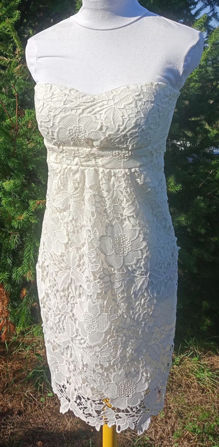 Robe de mariée ou témoin neuve, taille 36, - photo numéro 3