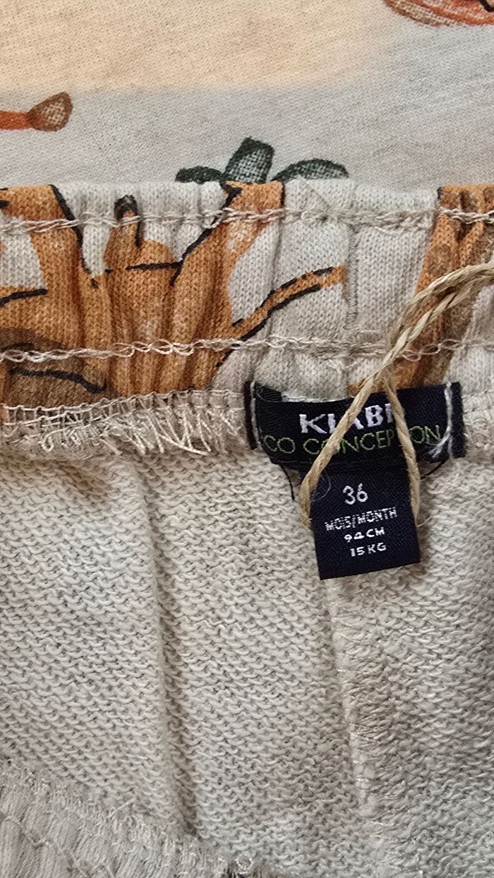 (Neufs non portés)🏷🥰💙 superbe ensemble tee et pantalon 36mois garçon - photo numéro 3