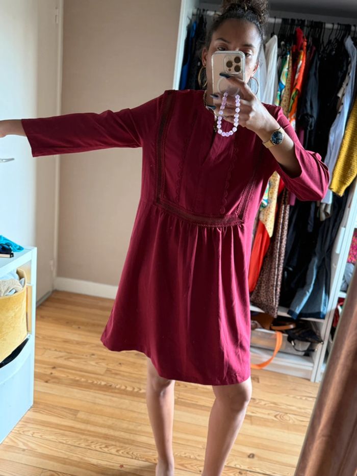 Robe bordeaux dentelle best mountain - photo numéro 6
