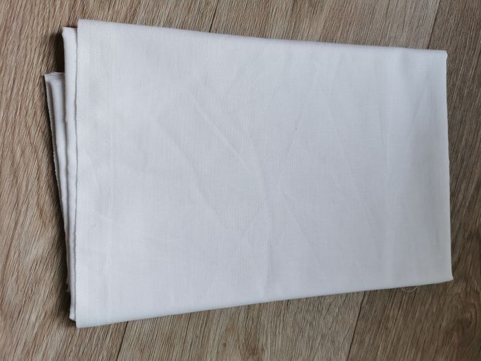 Gros coupon tissu coton blanc  300cmx150cm