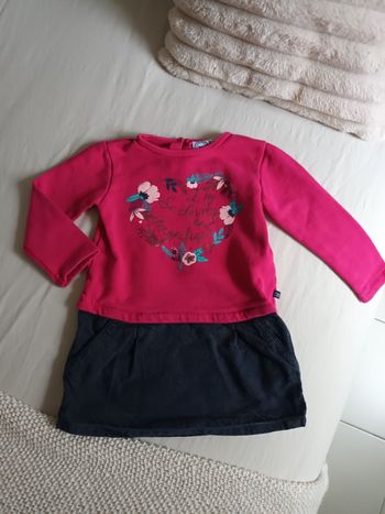 Jolie robe intérieur polaire La Compagnie des Petits 4 ans