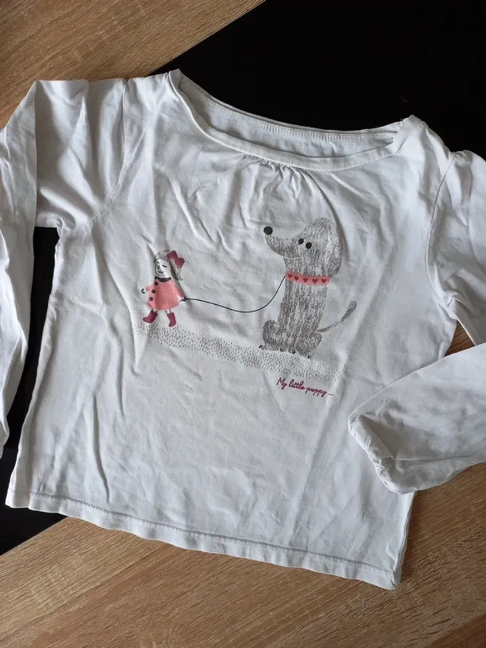 Tee-shirt manches longues fille 8 ans - photo numéro 3