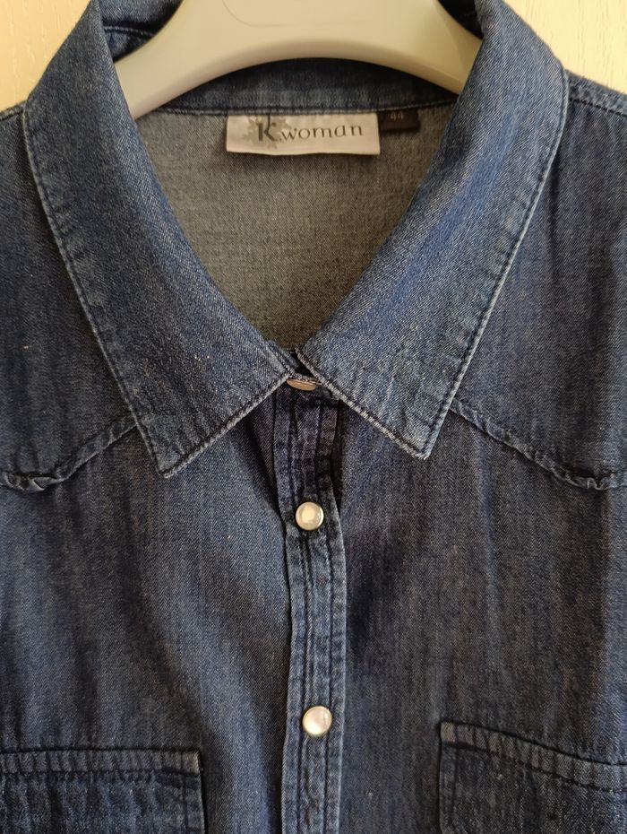 Chemise en jean Kiabi - photo numéro 2