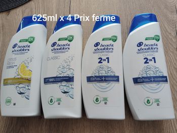 Lot 4 shampoings head&shoulders 