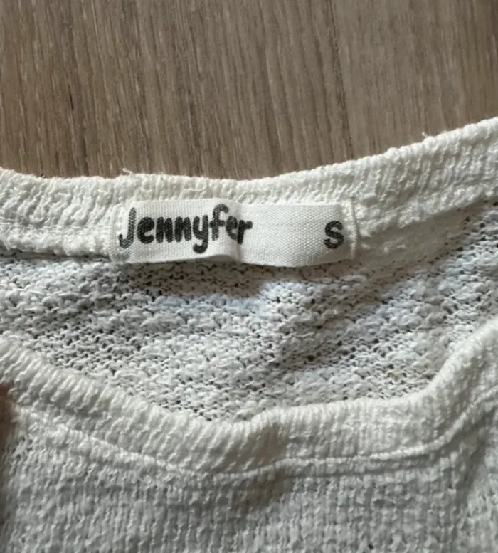 Pull Jennyfer blanc tête de mort - photo numéro 5
