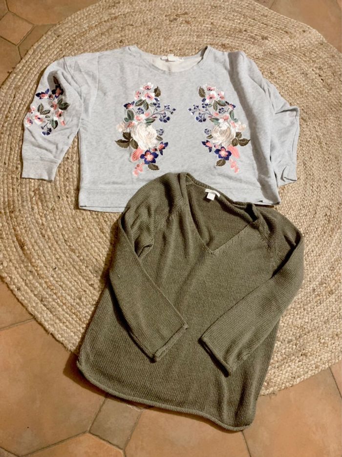 Lot de 2 pull-overs en maille | Taille L et XL