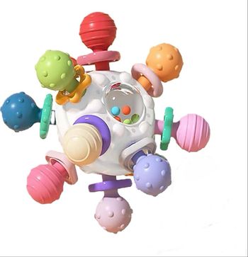 Balle d’éveil sensorielle multicolore – Bébé