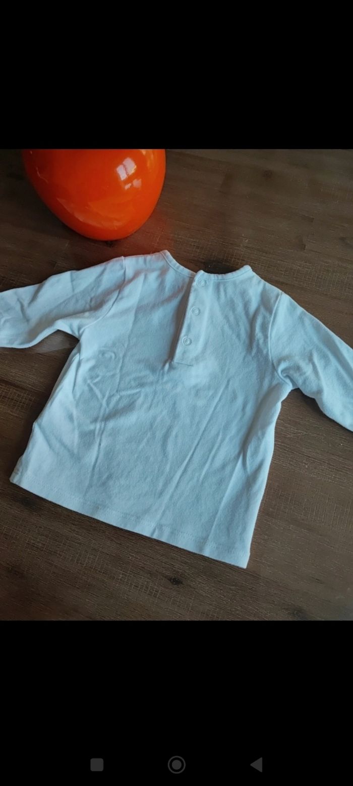 Tee-shirt manches longues 6 mois - photo numéro 4