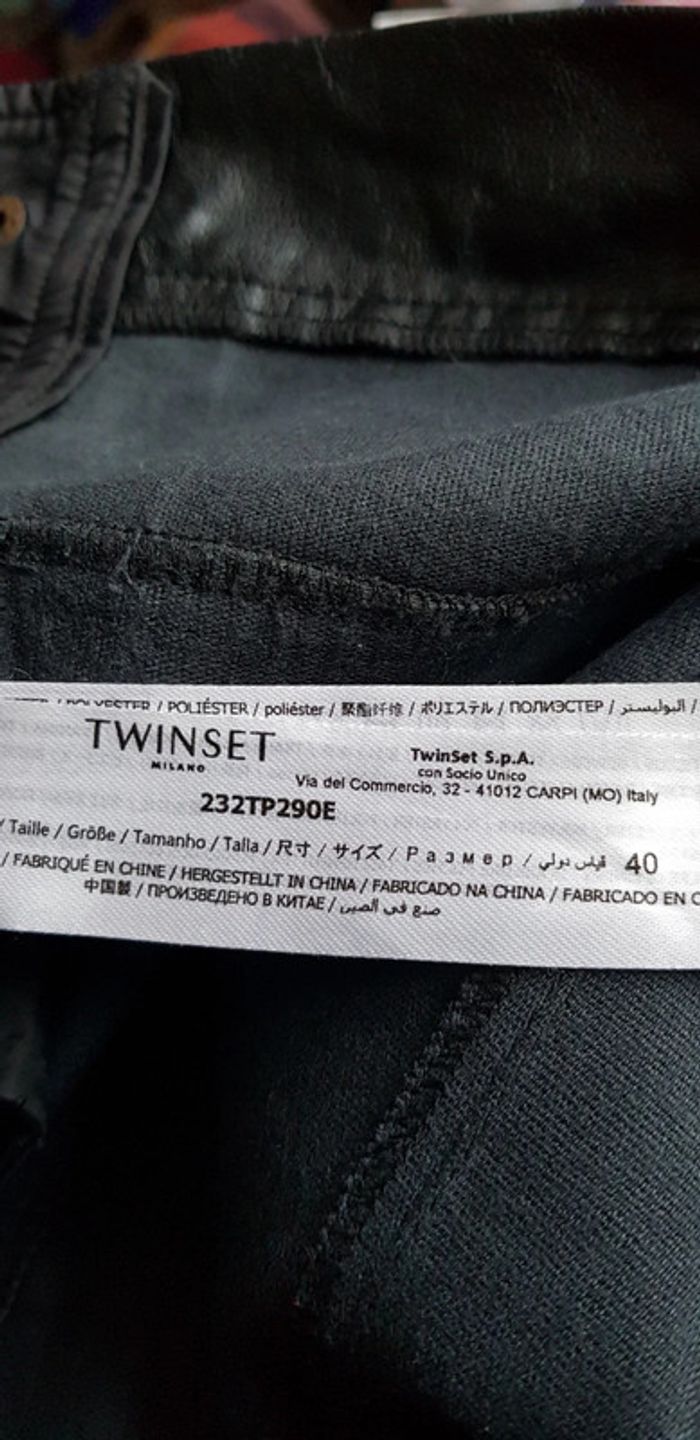 Pantalon effet cuir femme - T. 36 - photo numéro 6