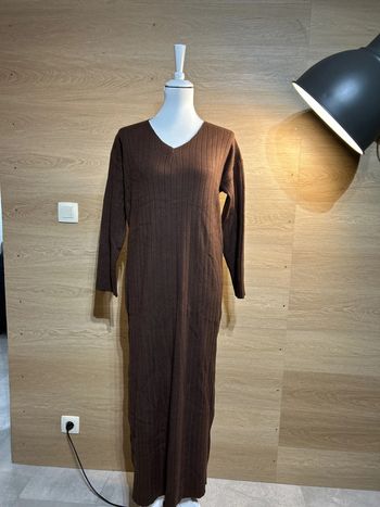 Robe longue marron S-M Jasminah Paris