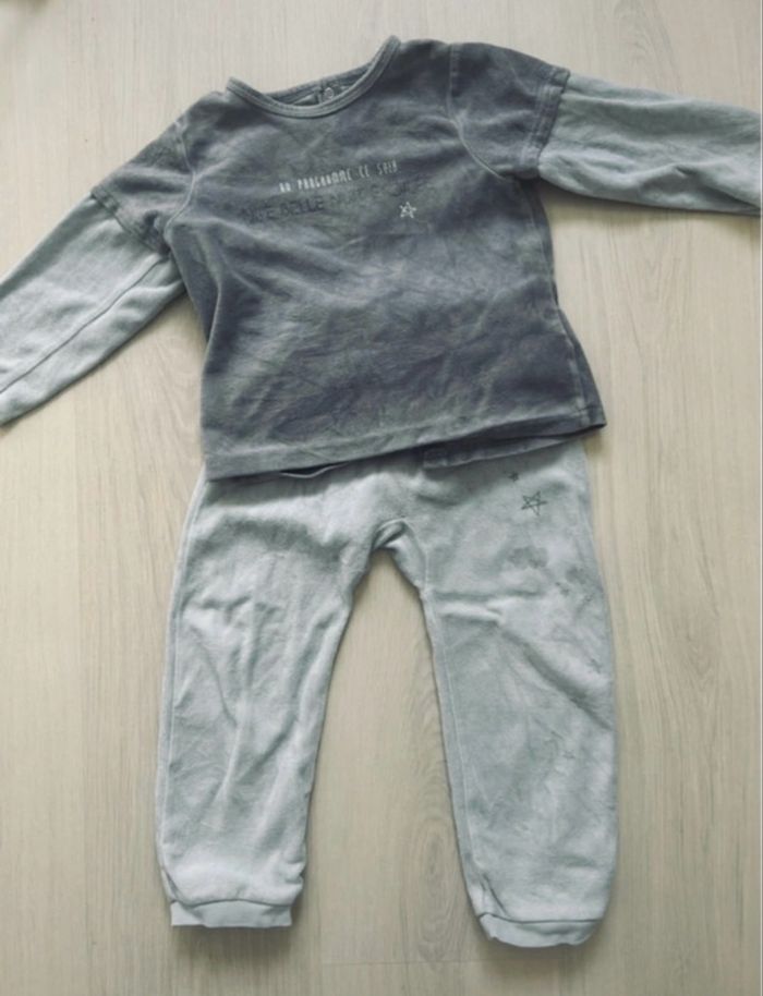 Pyjama 2 pièces velours