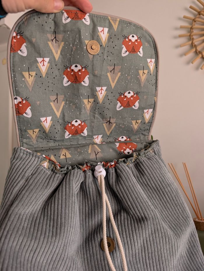Sac à dos maternelle modèle renard - photo numéro 3