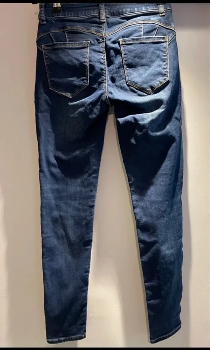 Jean skinny bleu foncé - Taille 34 - photo numéro 4