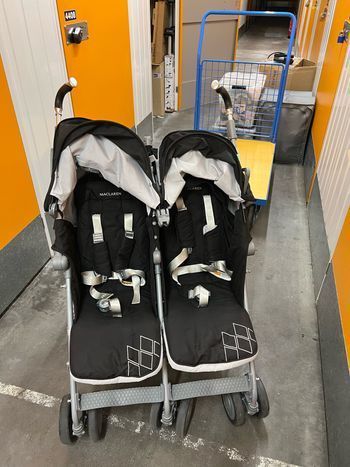 Poussette double twin techno Maclaren