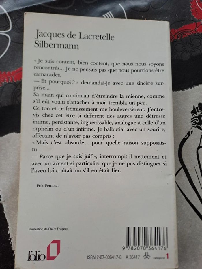 Livre Silbermann, Jacques de Lacretelle - photo numéro 2