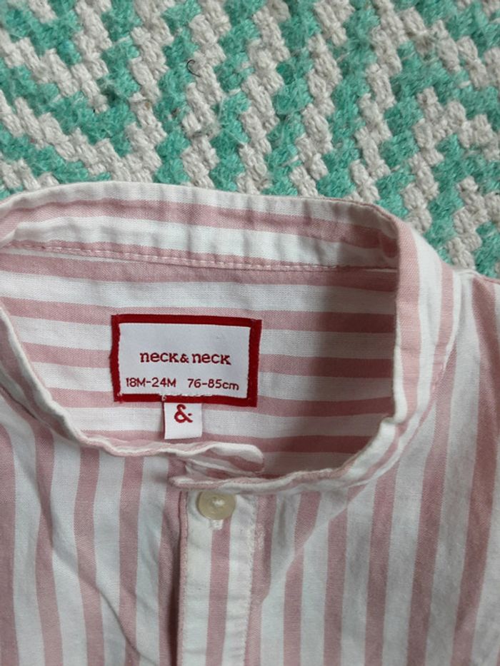 Chemise rayé coton T. 18-24 mois - photo numéro 2