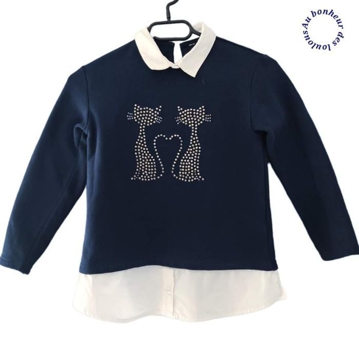 6 ans sweat bi matière