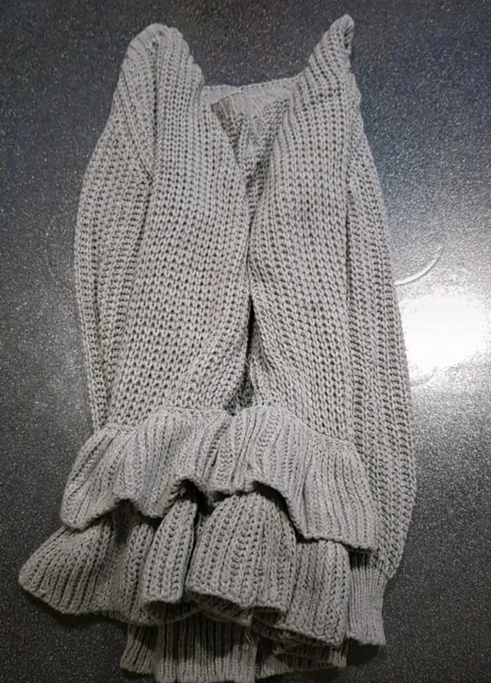 Pull maille gris - photo numéro 7