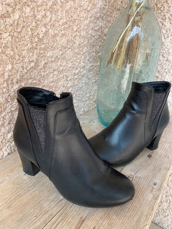 Bottines détail brillant