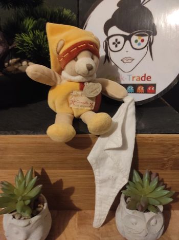 Doudou Et Compagnie Knuffel Ours Marron Orange Cannelle #geektradedoudou