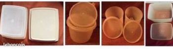 Lot de  5 Tupperware