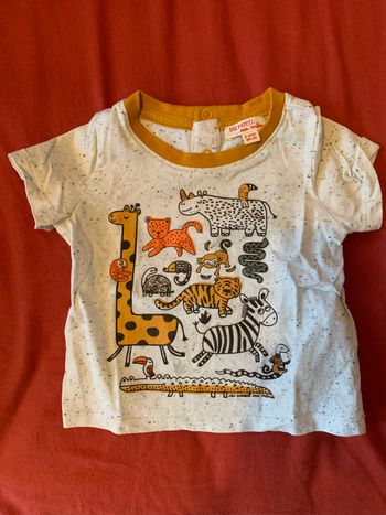 Tee-shirt manches courtes taille 6 mois DPAM