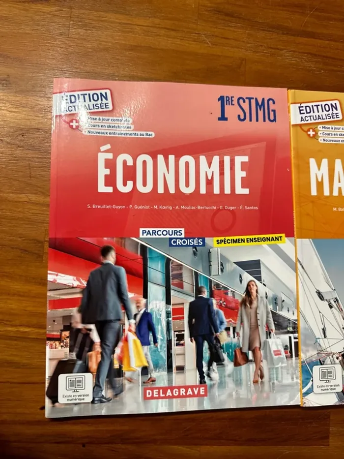 Lot de 2 livre 1re STMG économie et management - photo numéro 2