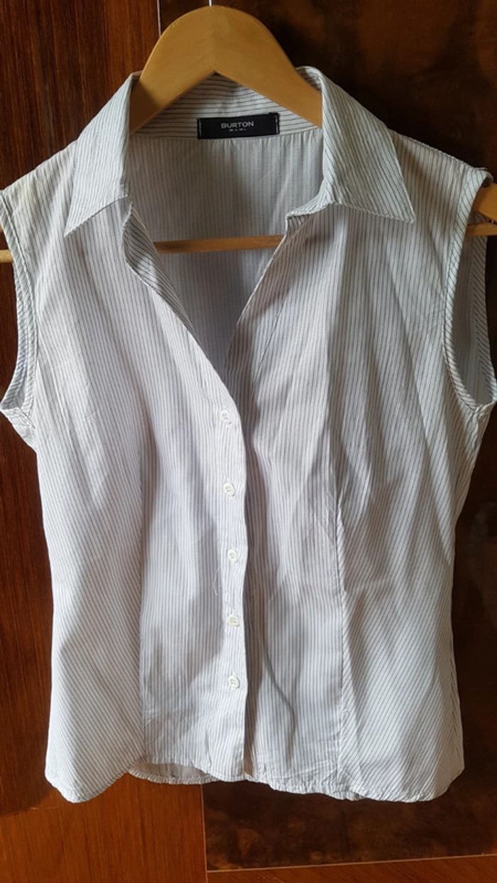 Chemise manche courte rayée - photo numéro 2