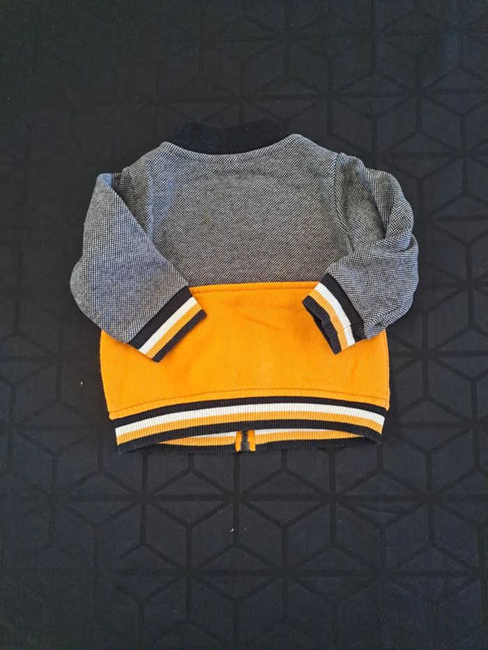 Veste demi saison renard moutarde et noire 3 mois - photo numéro 2