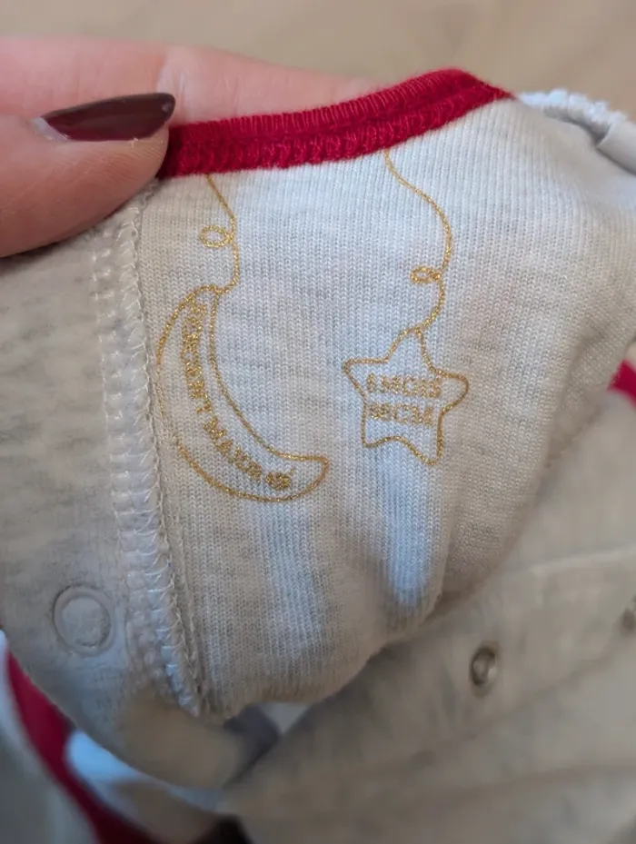 Pyjamas Noël velours Sergent Major - Taille : 6 mois - photo numéro 2