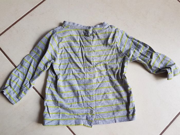 T-shirt manches longues garçon 6 mois - photo numéro 3