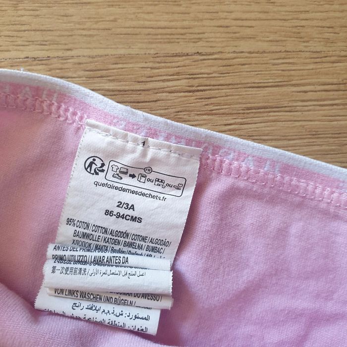 🩷 Lot de 2 culottes 2/3 ans Kiabi #emyfleury_sousvetementsfille - photo numéro 2