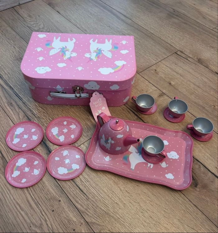 đ Service Ă thĂ© Licorne â Neuf avec valisette â Marque Sass & Belle đ - photo numĂ©ro 3