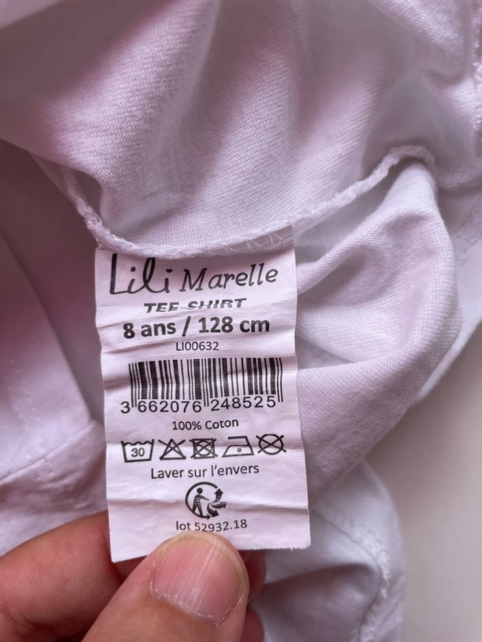 T-shirt manche longue 8 ans cœur en sequin double côté - photo numéro 5