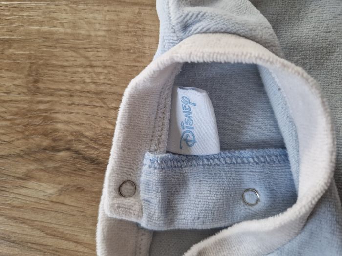 Pyjama/Dors-bien velours bleu clair Mickey Disney - 6 mois - photo numéro 3