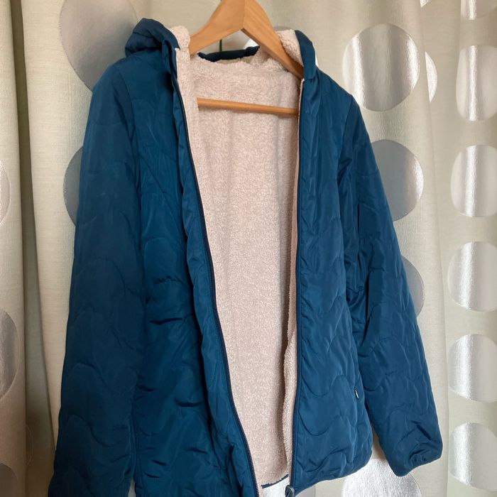 Blouson  fille bleu canard - photo numéro 8