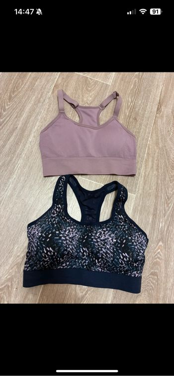 Lot de 2 brassières femme