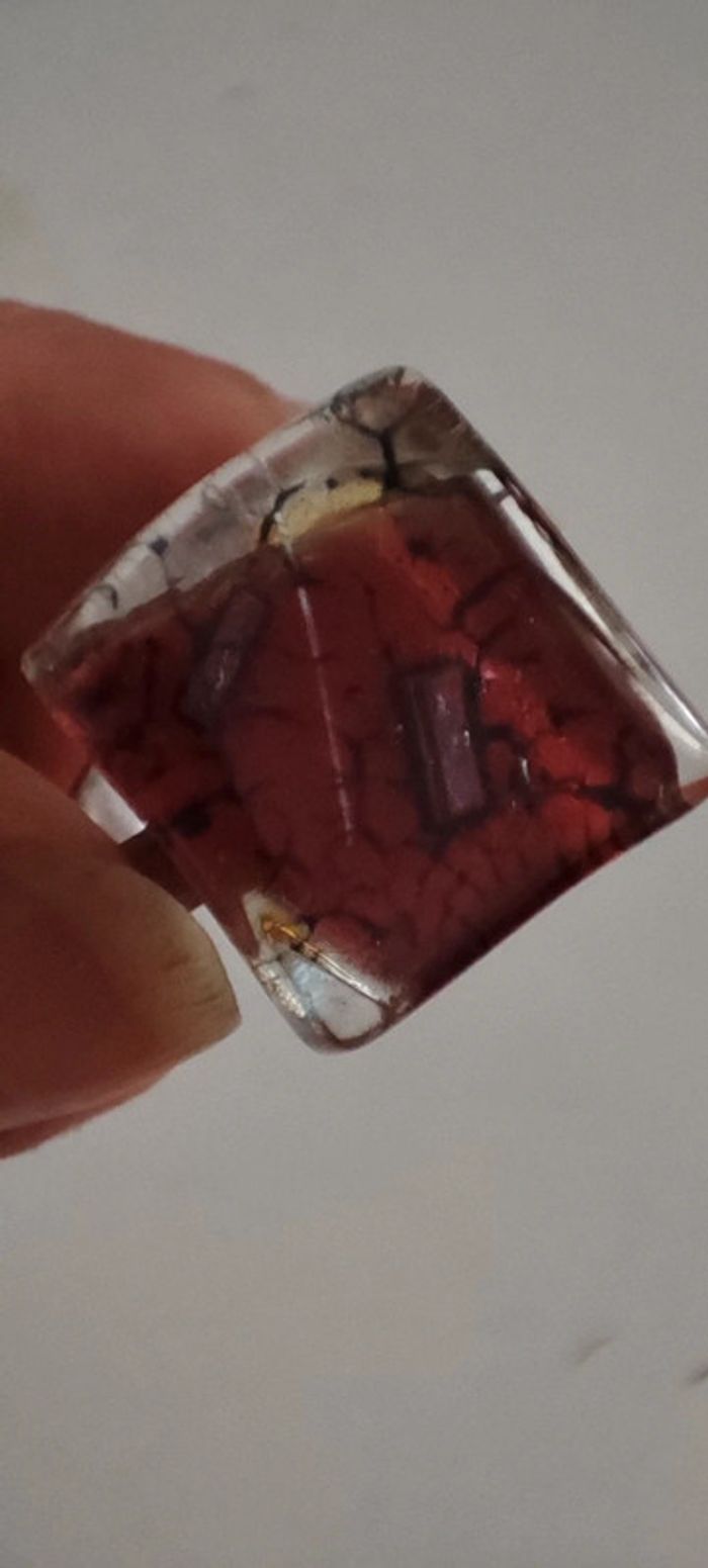 Bague en verre ajustable - photo numéro 9