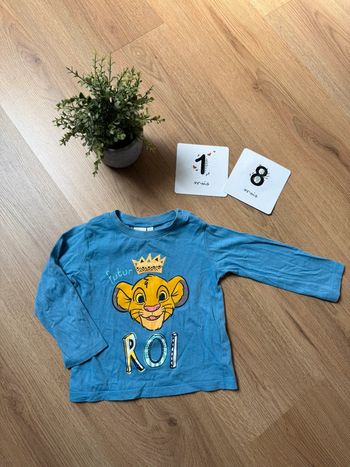 TEE shirt manches longues roi lion 18mois