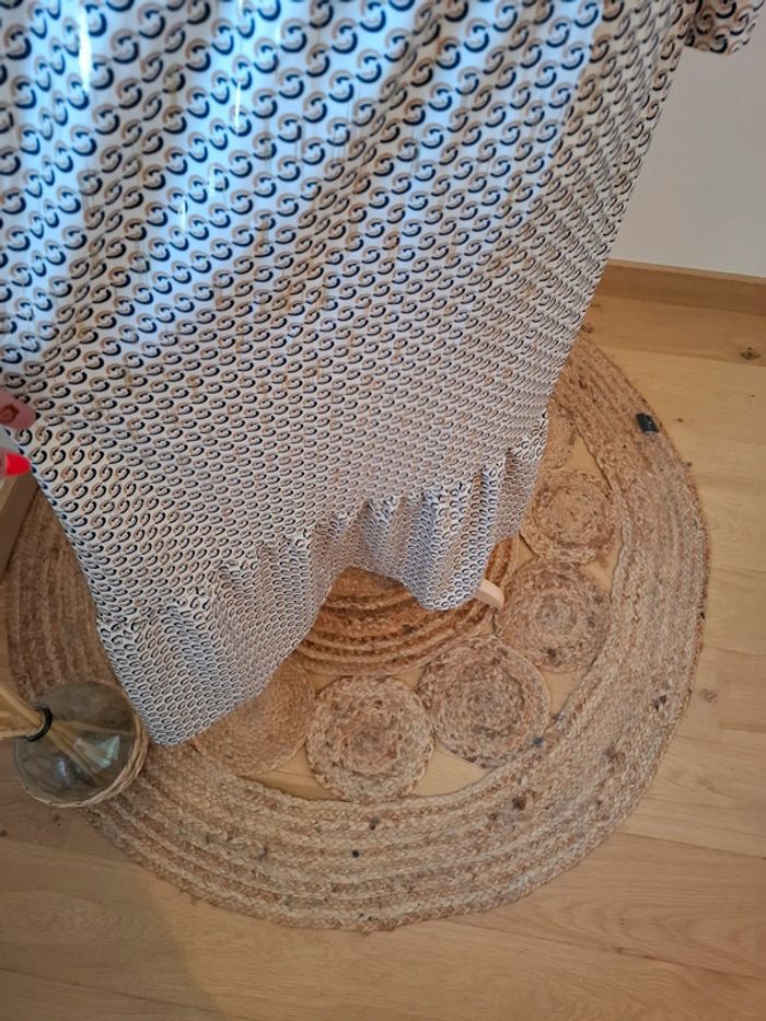 Robe longue blanche à motifs Lin H.C taille L/XL 40/42 - photo numéro 6